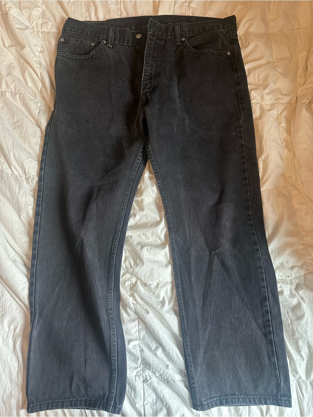 Levi's Men's Black Straight Jeans